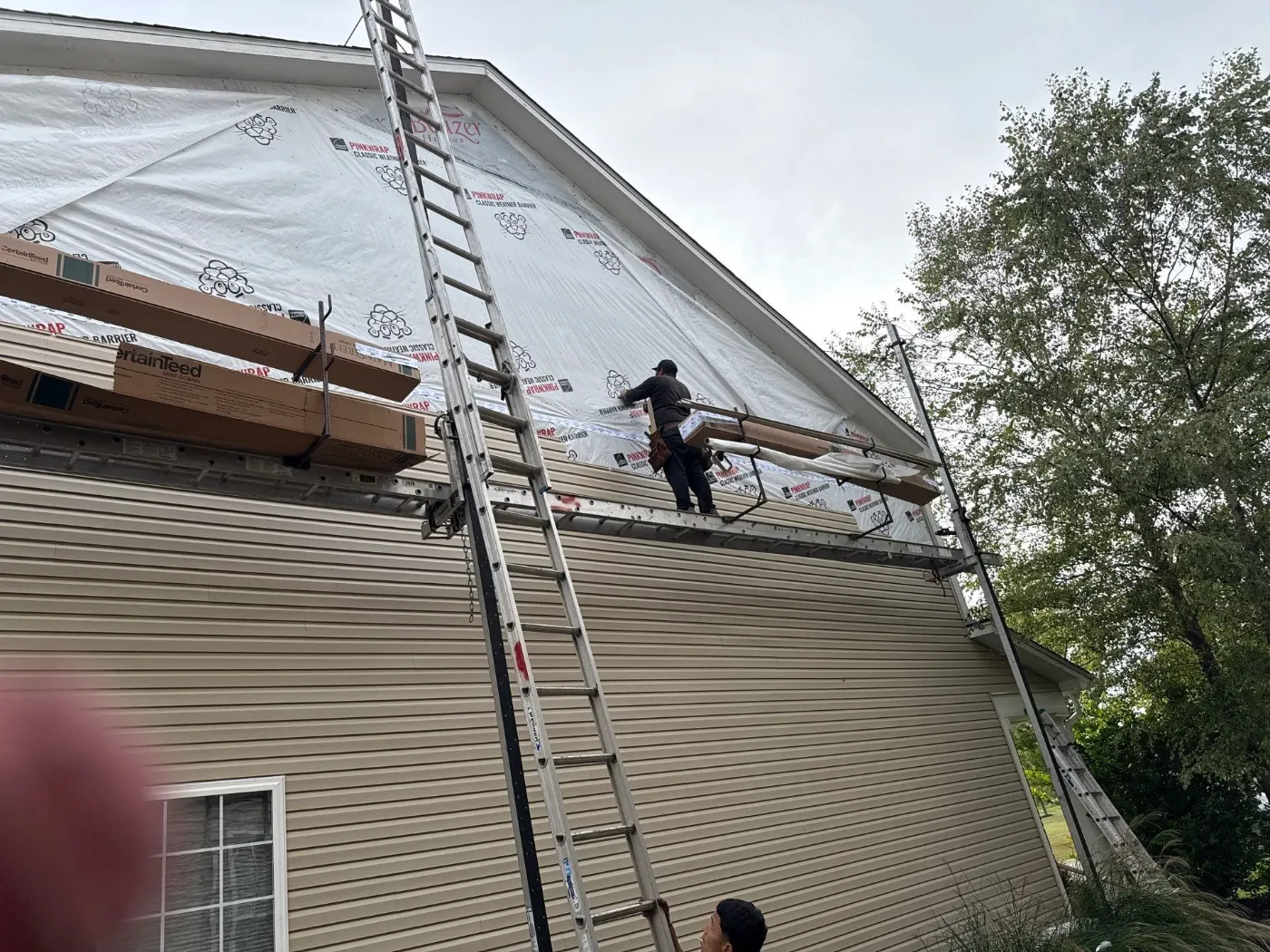 Fiber cement siding installed on a Sheffield Park home